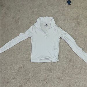 Hollister Classic White Polo Top